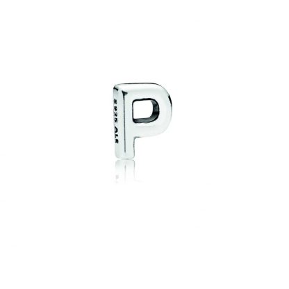 Letter P silver petite element